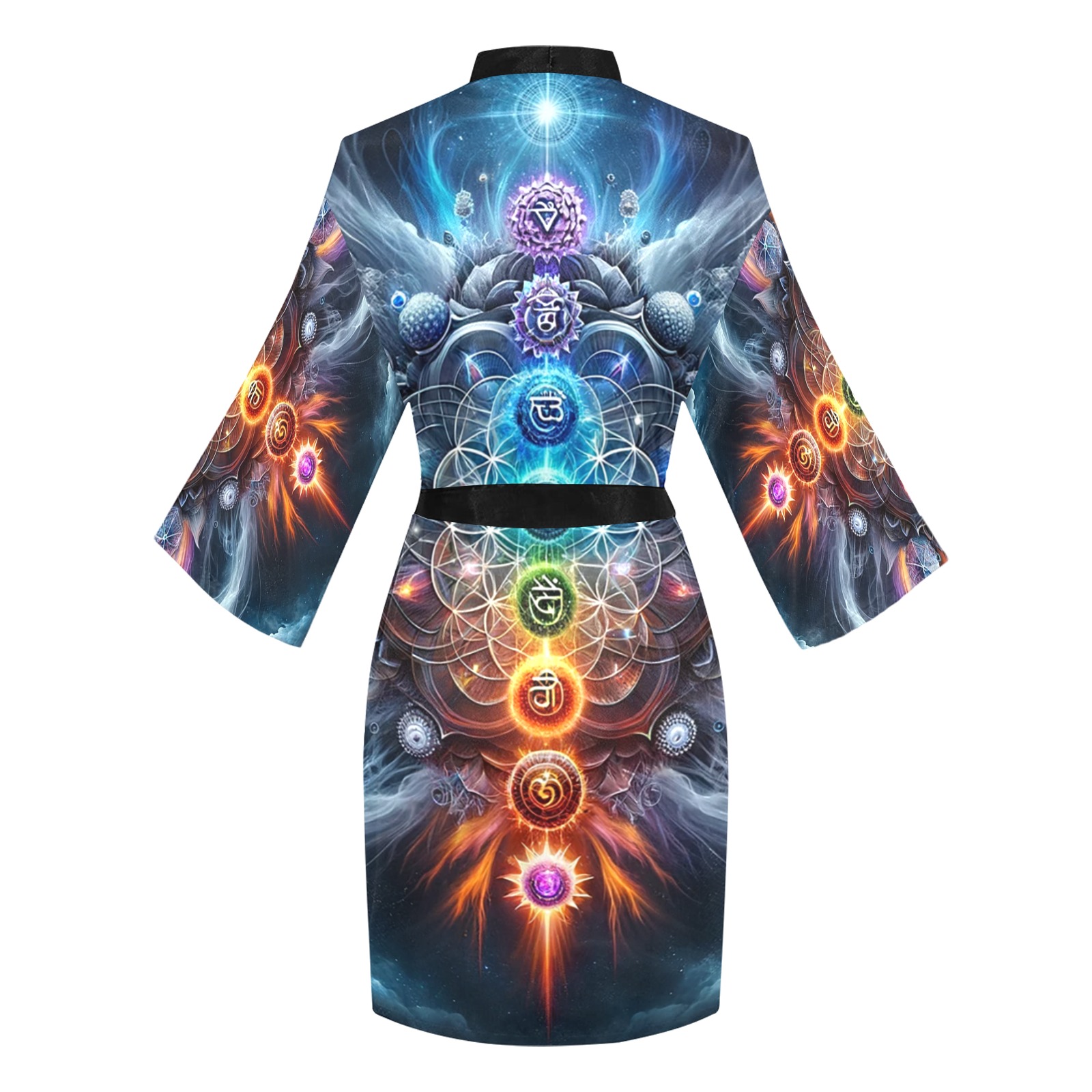 Energetic Chakras - Long Sleeve Kimono Robe