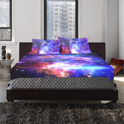 Mystical fantasy deep galaxy space - Interstellar cosmic dust 3-Piece Bedding Set