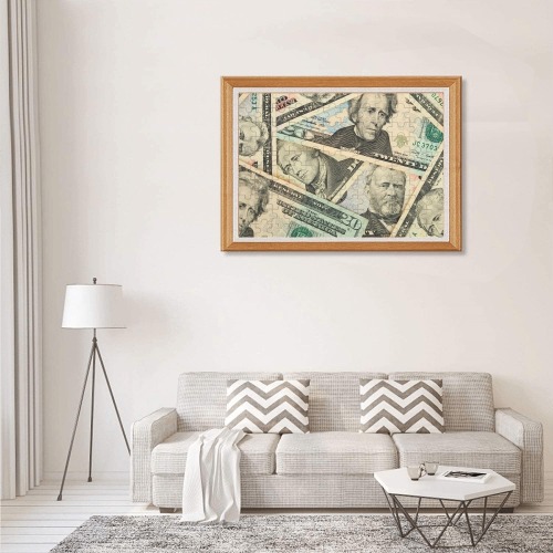 US PAPER CURRENCY 300-Piece Wooden Photo Puzzles
