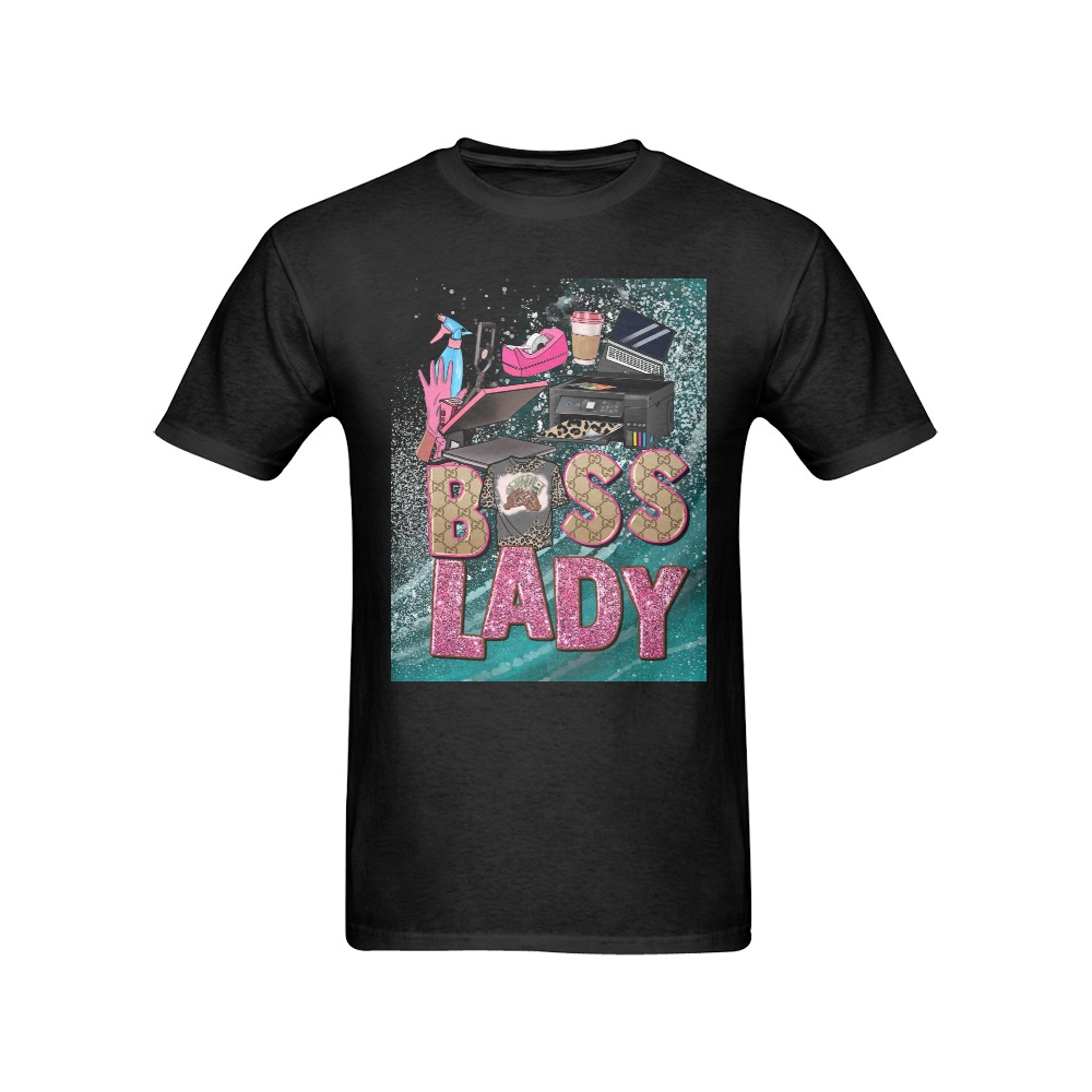 Boss Lady Men's T-Shirt in USA Size (Front Printing Only)