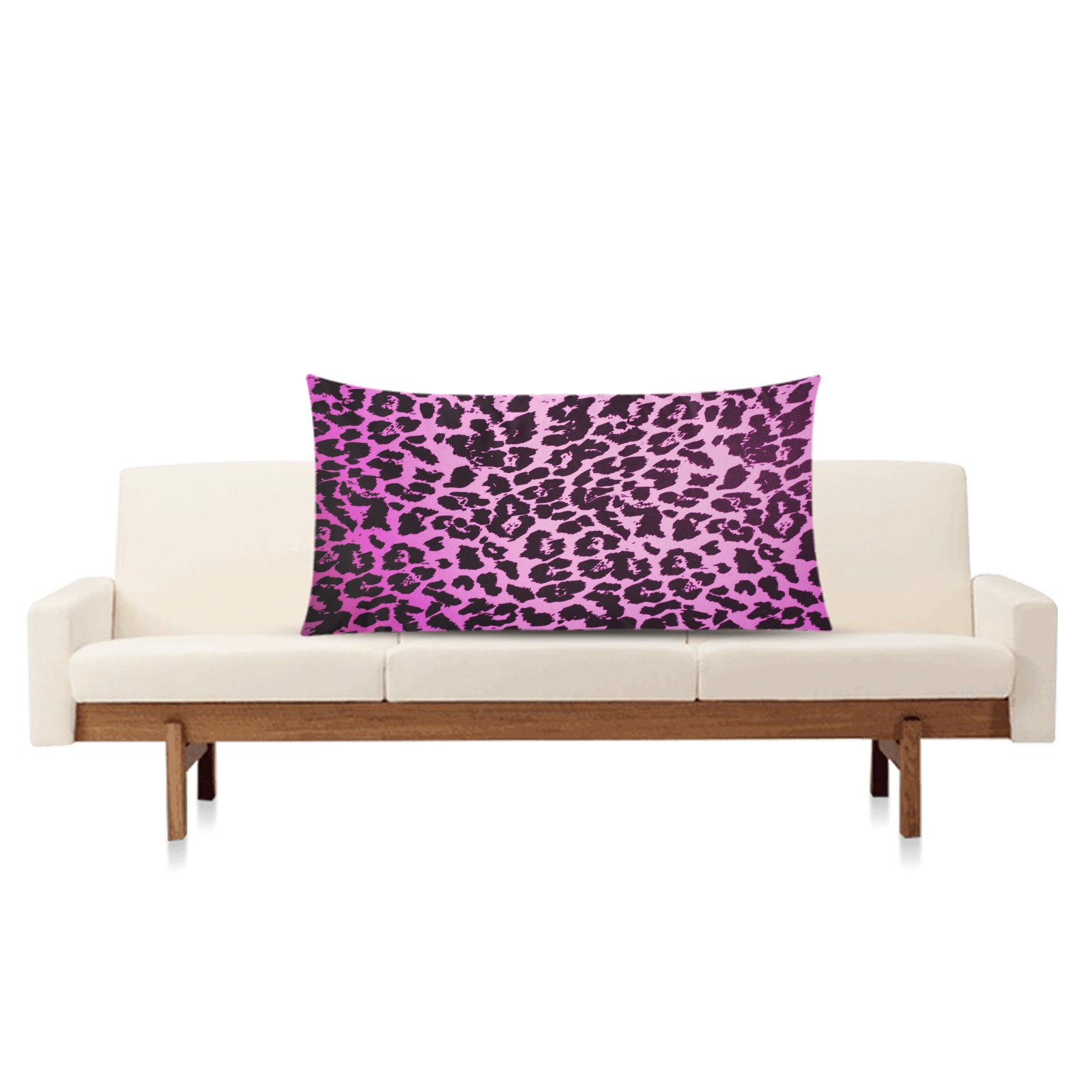Purple Cheetah Rectangle Pillow Case 20"x36"(Twin Sides)