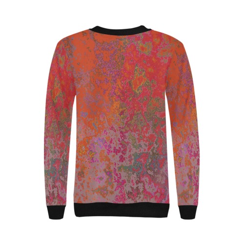 Sweatshirt #27 Women's Rib Cuff Crew Neck Sweatshirt (Model H34)