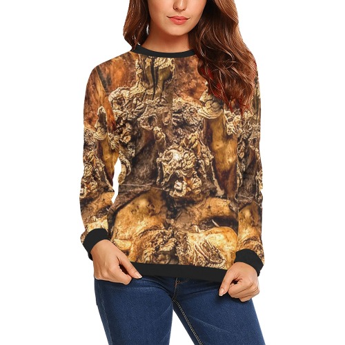 Armalanikai art design clothing All Over Print Crewneck Sweatshirt for Women (Model H18)
