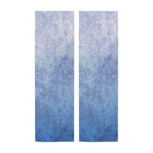 Grunge Blue Ombre Door Curtain Tapestry