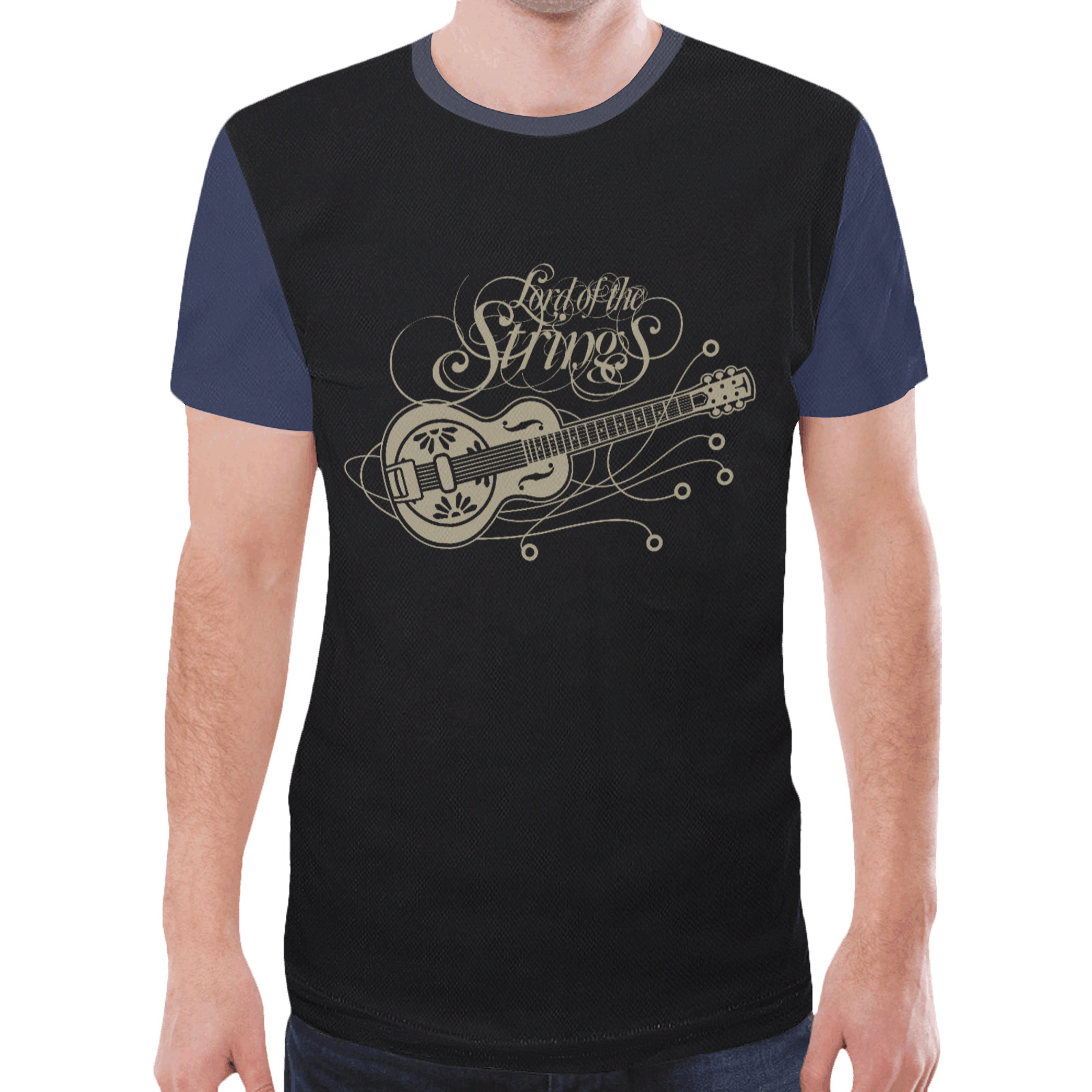 DOBRO Strings New All Over Print T-shirt for Men (Model T45)