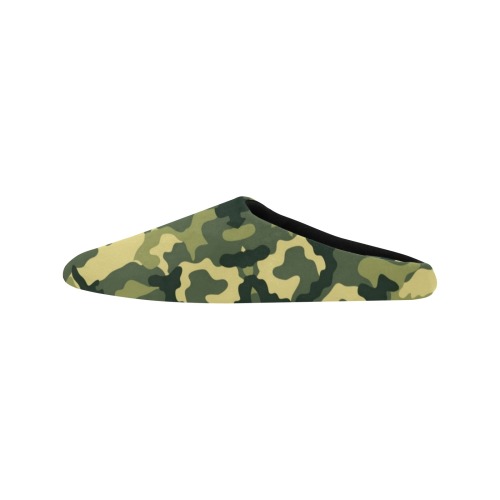 Camouflage Pop Art by Nico Bielow Men's Non-Slip Cotton Slippers (Model 0602)