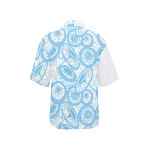 UMBRELLA 002 All Over Print Hawaiian Shirt for Women (Model T58)