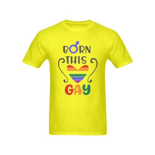 Born This Gay Men's T-Shirt in USA Size (Front Printing Only)