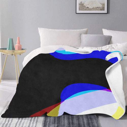 Abstract 2322 Ultra-Soft Micro Fleece Blanket 60"x80" (Thick)