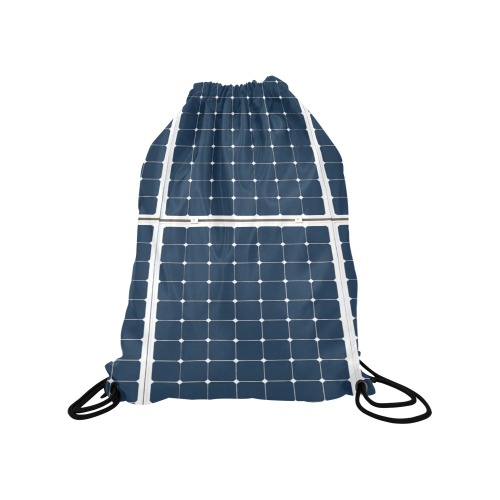 Solar Technology Power Panel Image Cell Energy Medium Drawstring Bag Model 1604 (Twin Sides) 13.8"(W) * 18.1"(H)