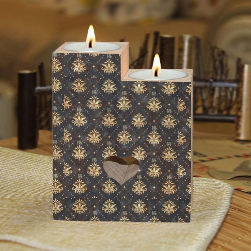 Royal Pattern by Nico Bielow Wooden Candle Holder (Without Candle)