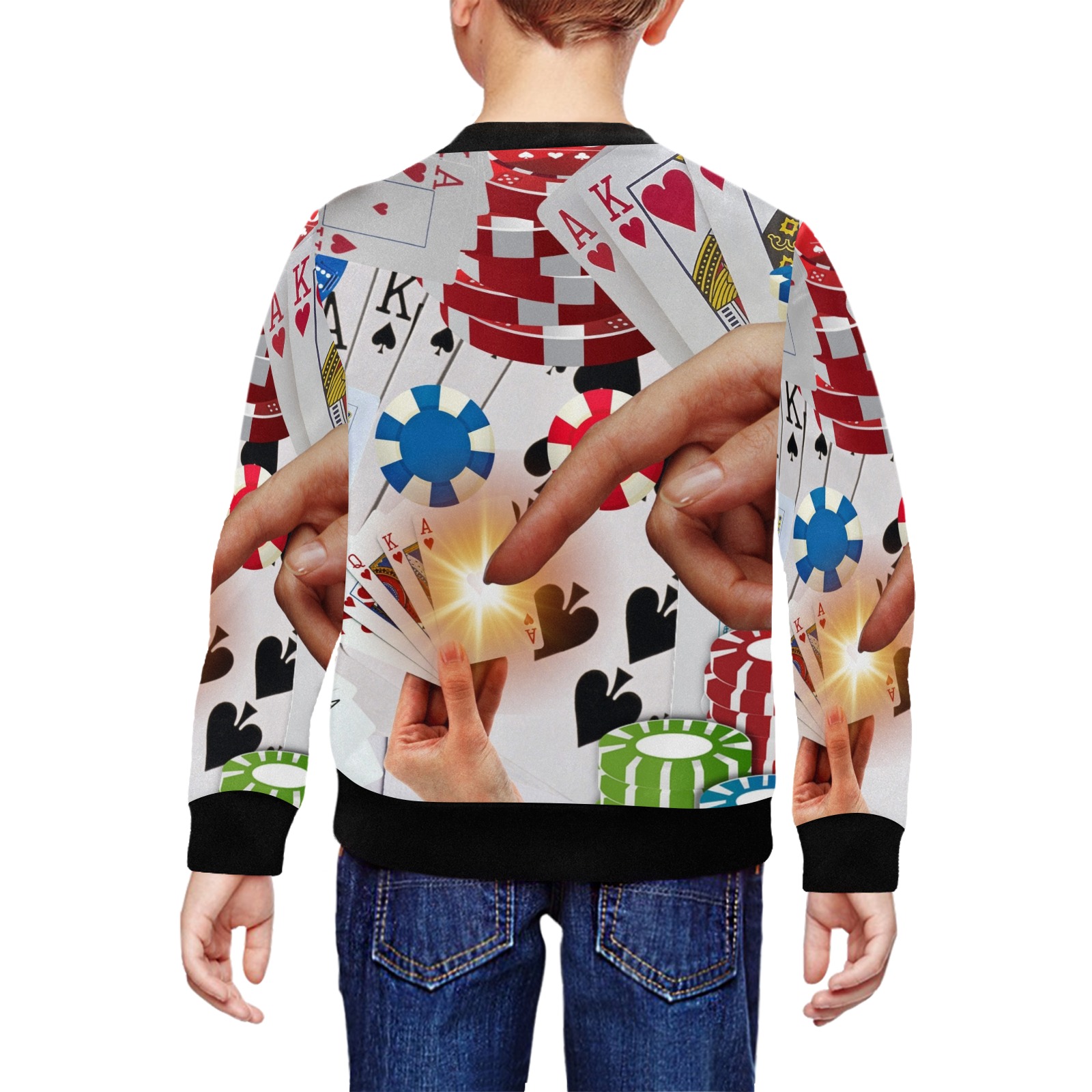 New All Over Print Crewneck Sweatshirt for Kids (Model H29)
