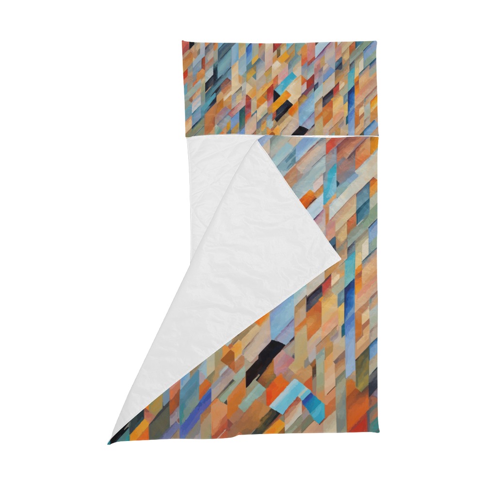 Cool geometric pattern. Abstract aft, warm colors Kids' Sleeping Bag