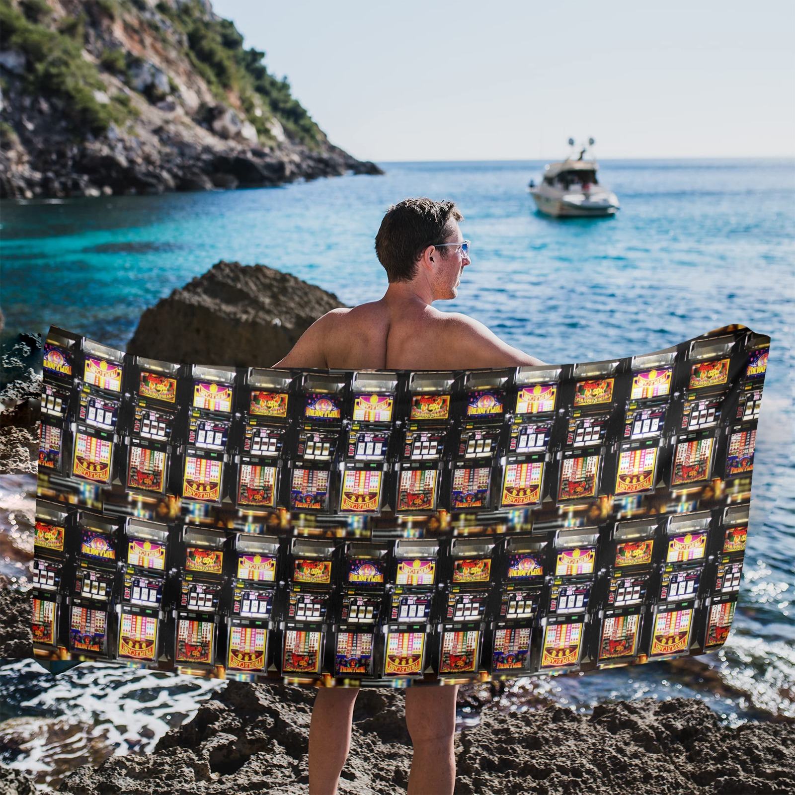 Lucky Slot Dream Machines Beach Towel 31"x71"(NEW)