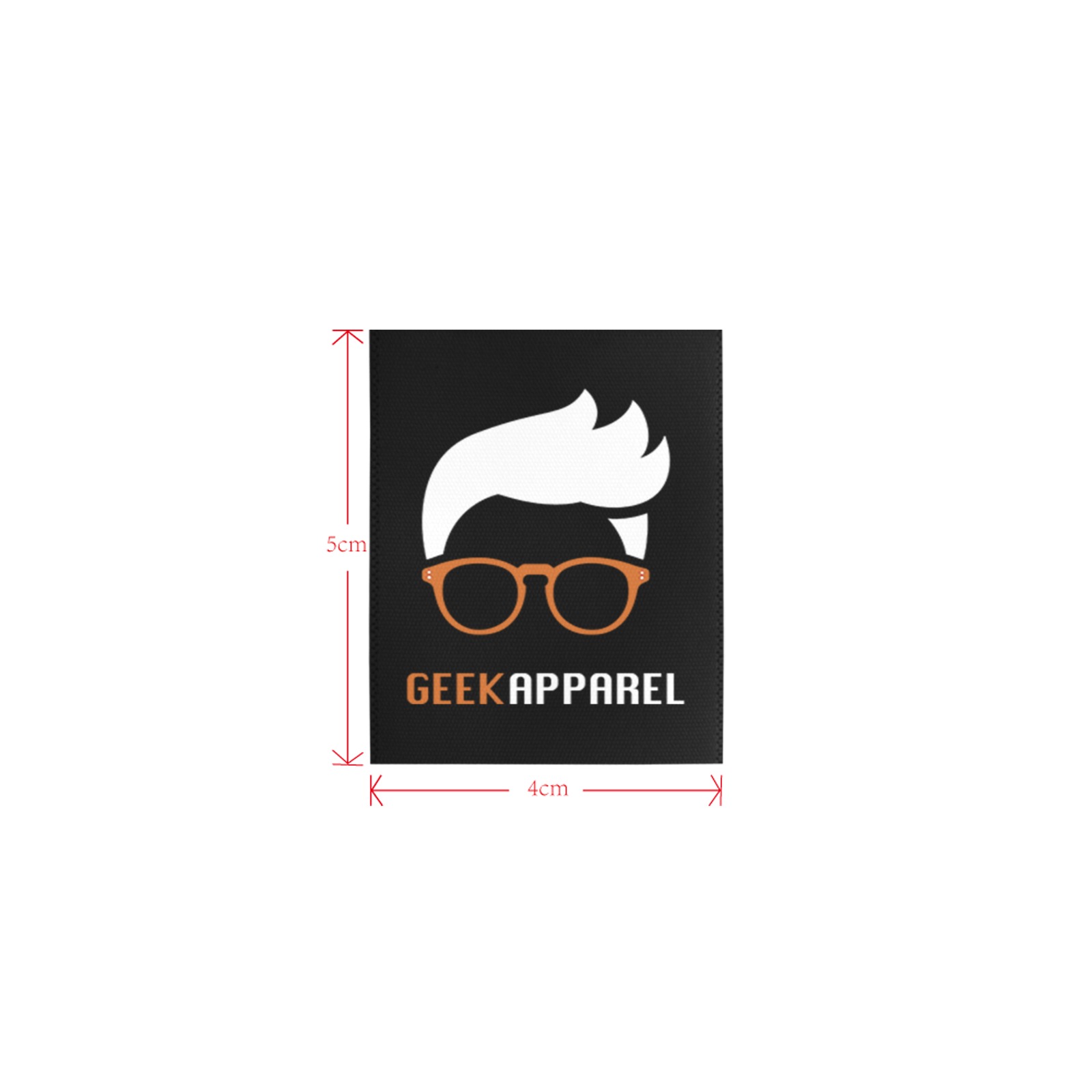 Geek_Apparel_logo Tag Private Brand Tag on Tops (4cm X 5cm)