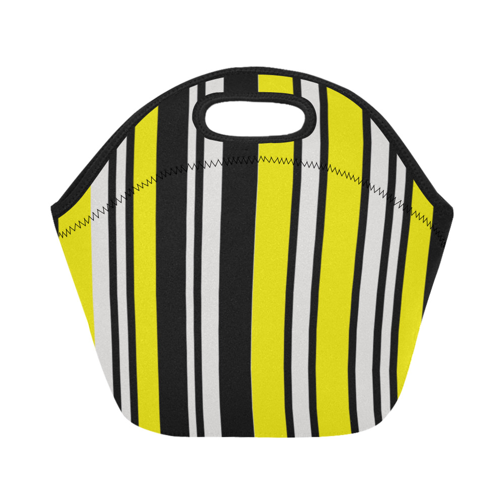 by stripes Neoprene Lunch Bag/Small (Model 1669)
