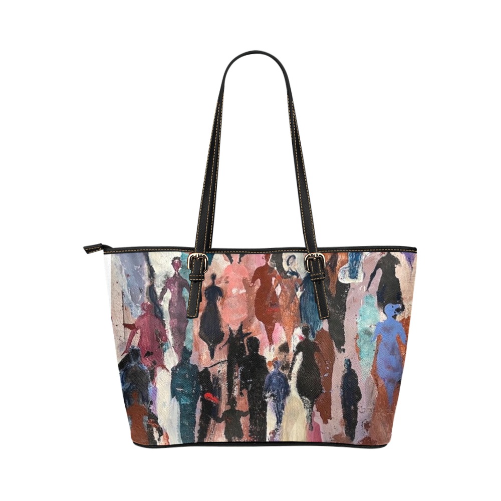 Women Uprising (7000) Small Bag View 2 Leather Tote Bag/Small (Model 1651)