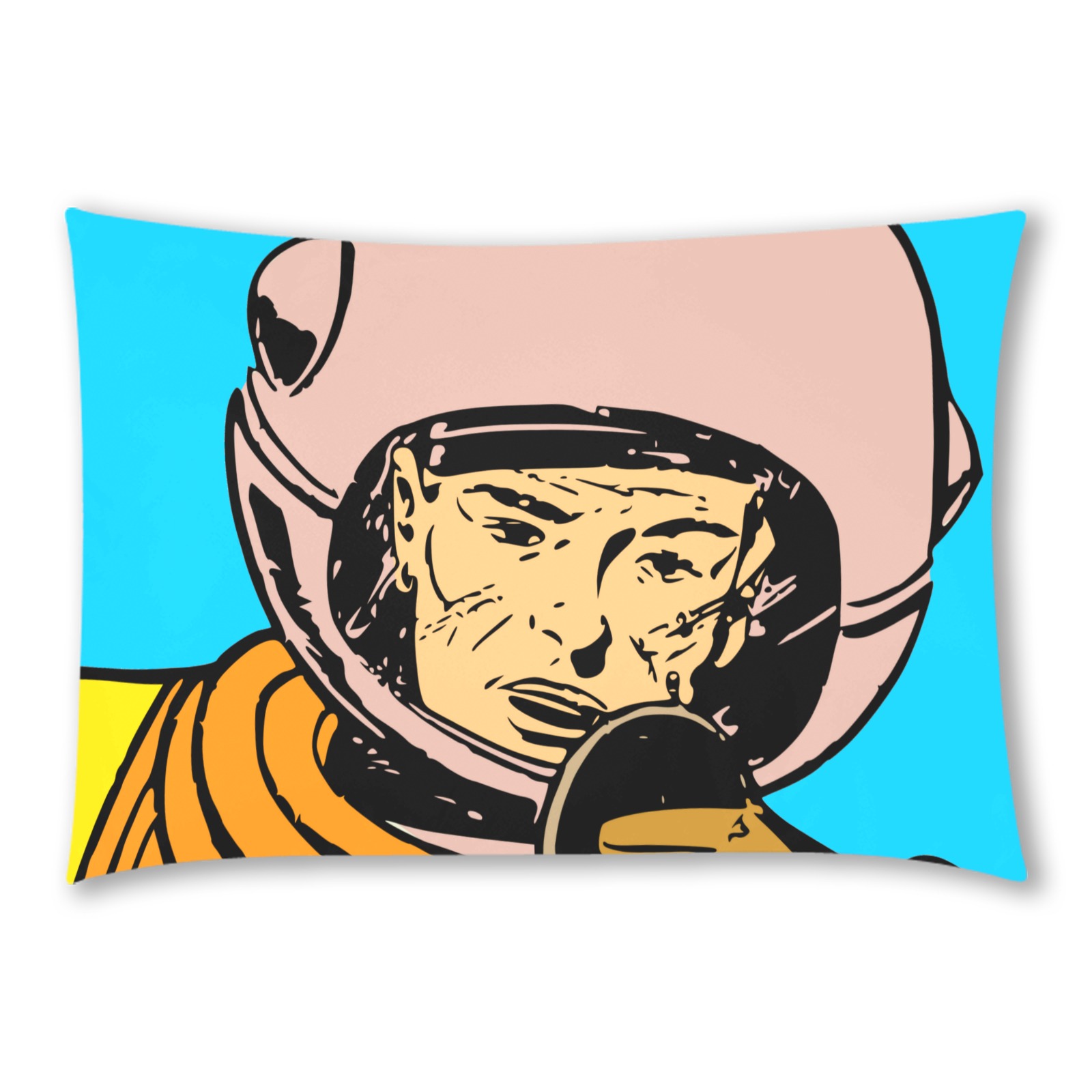 astronaut Custom Rectangle Pillow Case 20x30 (One Side)