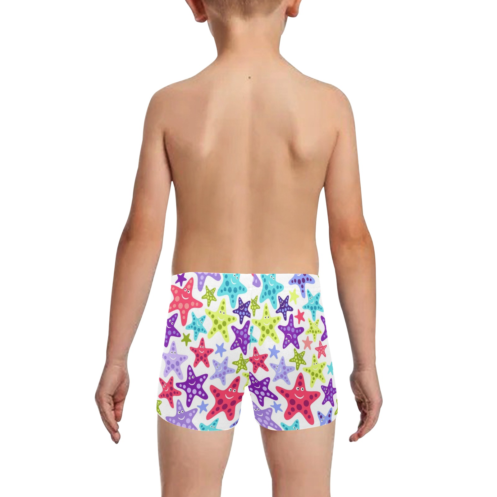 Funny starfishes Little Boys' Swimming Trunks (Model L57)