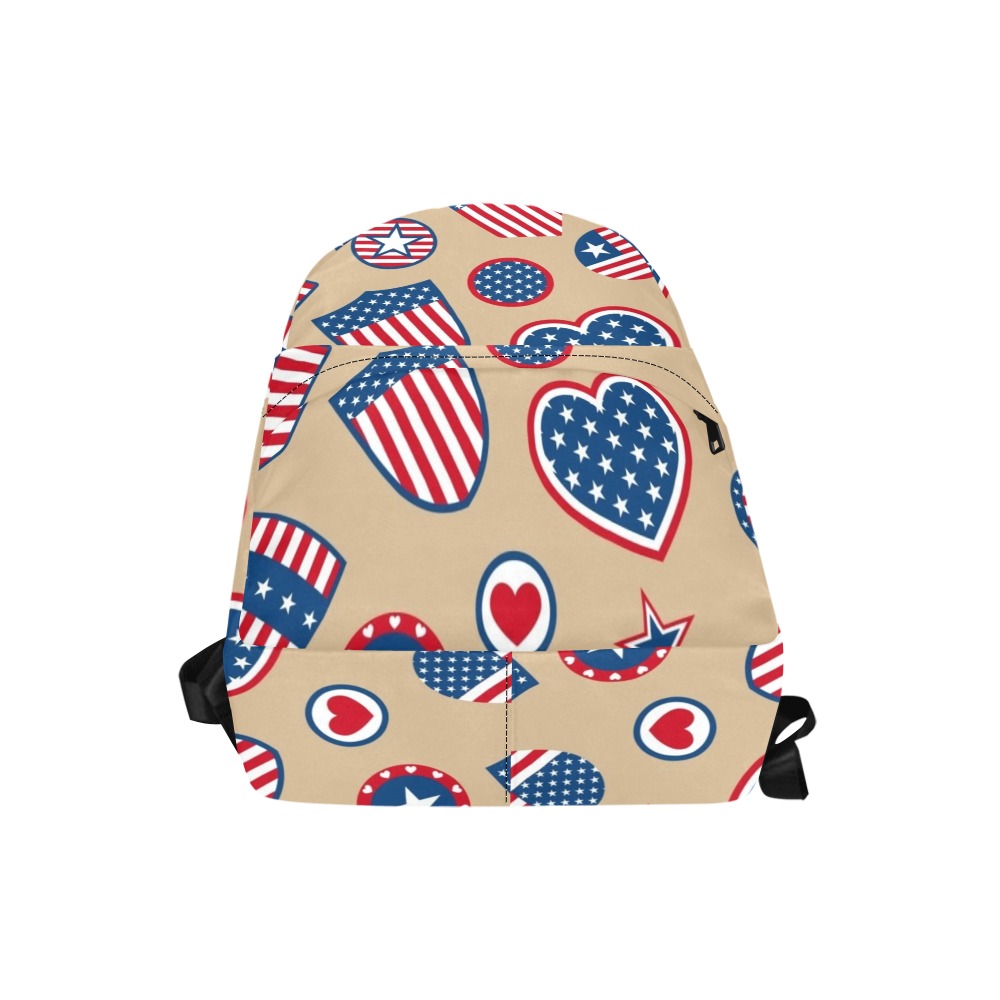 Vintage Patriotic 4th of July Unisex Classic Backpack (Model 1673)
