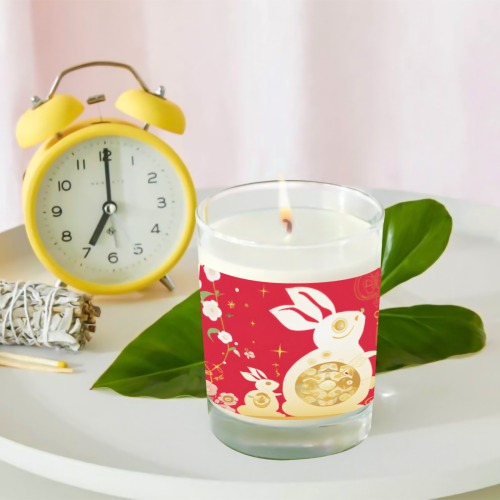 Year of the Rabbit Transparent Candle Cup (Jasmine)
