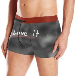 loveit-boxer Men's Boxer Briefs w/ Custom Waistband (Merged Design) (Model L10)