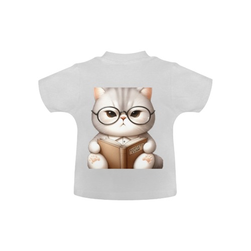 Animals Reading A Book 4 Baby Classic T-Shirt (Model T30)