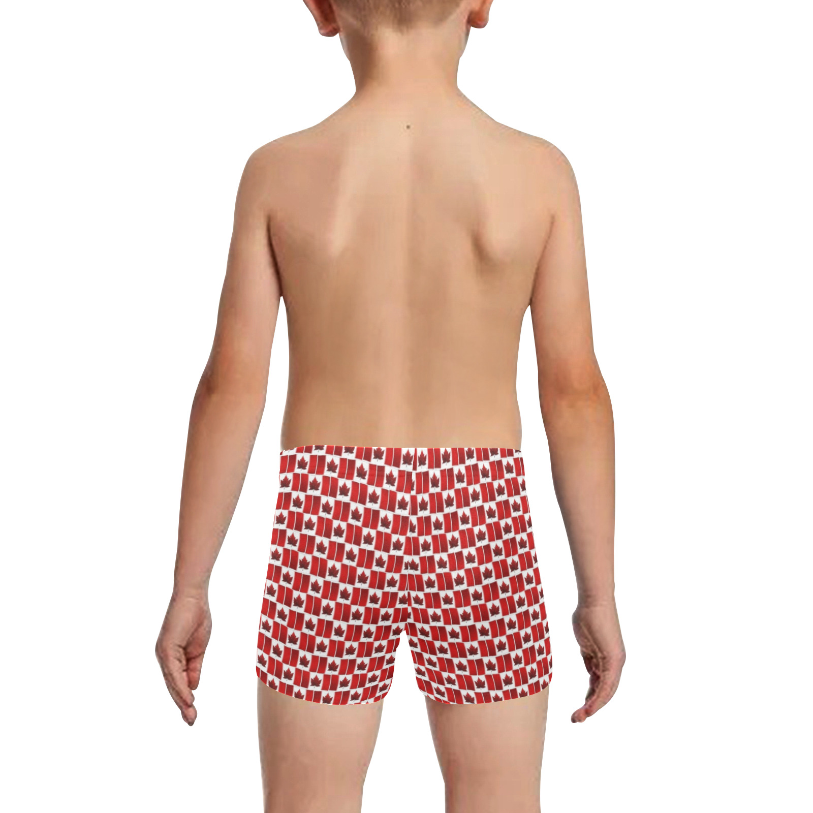 Canadian Flag Little Boys' Swimming Trunks (Model L57)