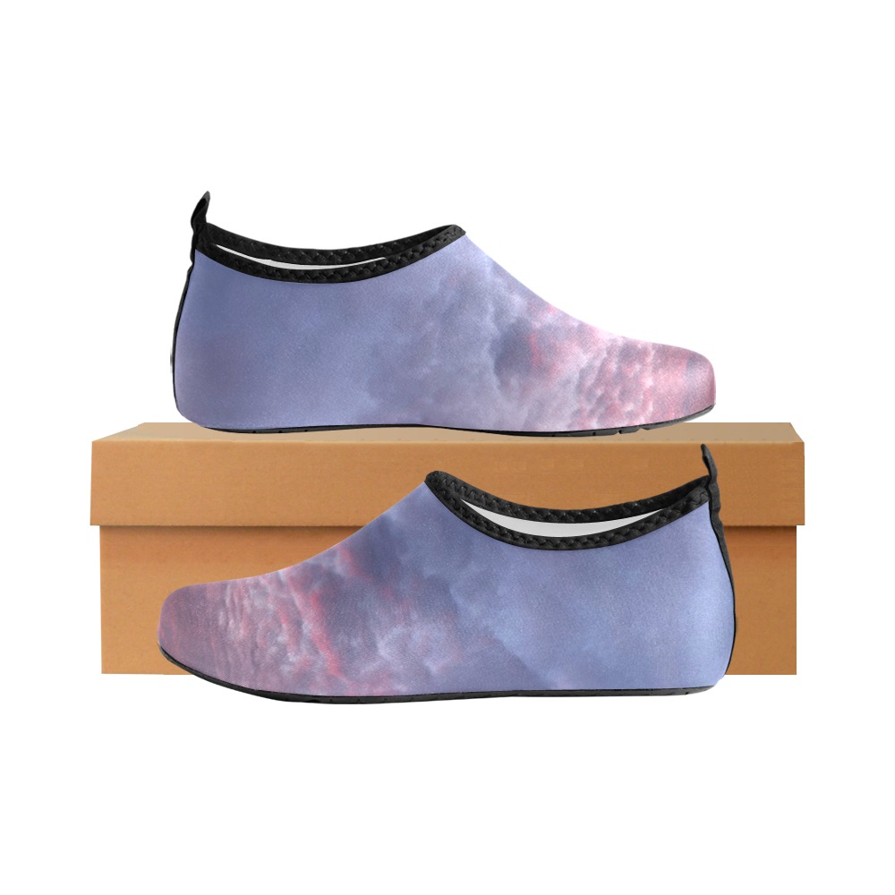 Morning Purple Sunrise Collection Women's Slip-On Water Shoes (Model 056)