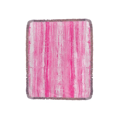 confetti 12 Ultra-Soft Fringe Blanket 40"x50" (Mixed Pink)