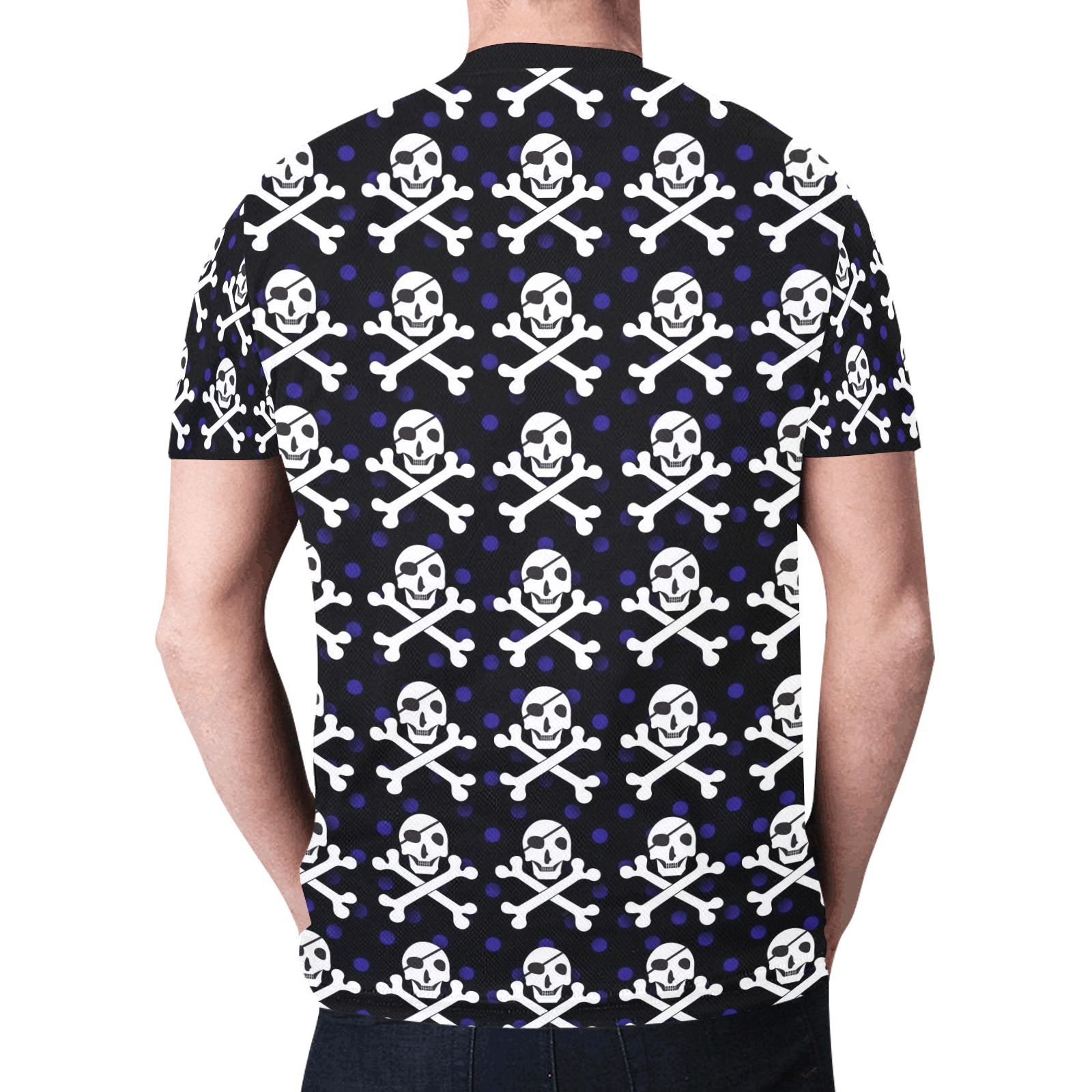 Skull and Crossbones New All Over Print T-shirt for Men (Model T45)