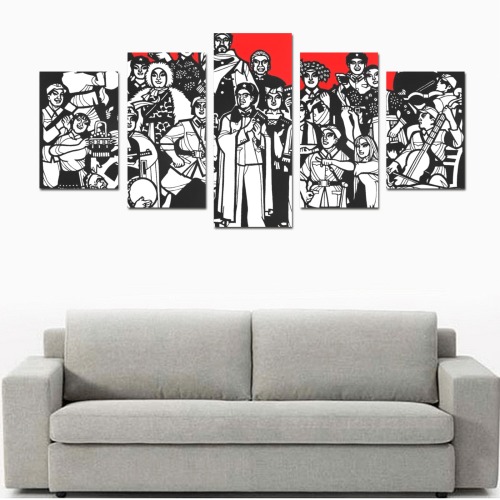 The Inception of the Great Proletarian Cultural Revolution Canvas Print Sets D (No Frame)