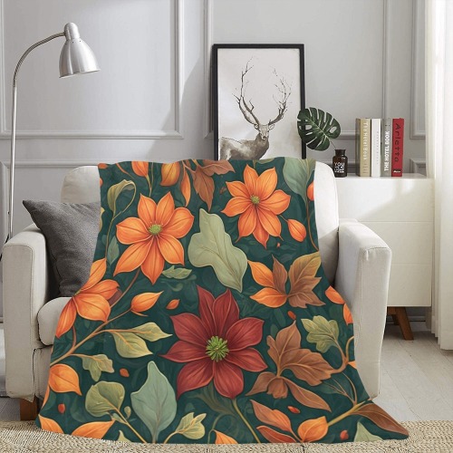 Fabulous Florals 16 Ultra-Soft Micro Fleece Blanket 60"x80"