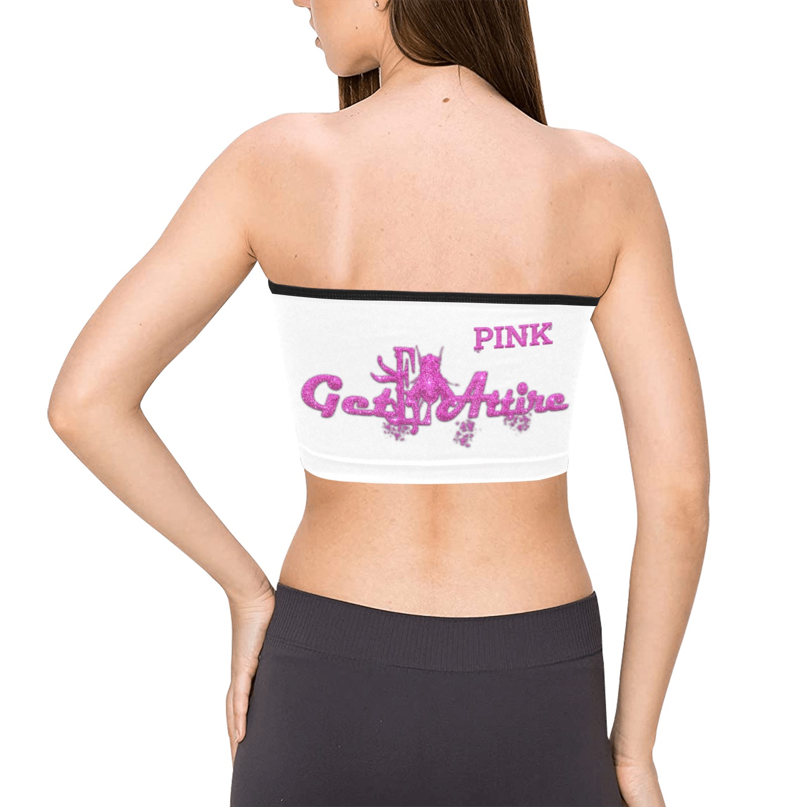 Pink Collectable Fly Women's Tie Bandeau Top (Model T66)