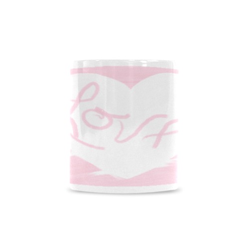 painted love transparent Custom White Mug (11oz)