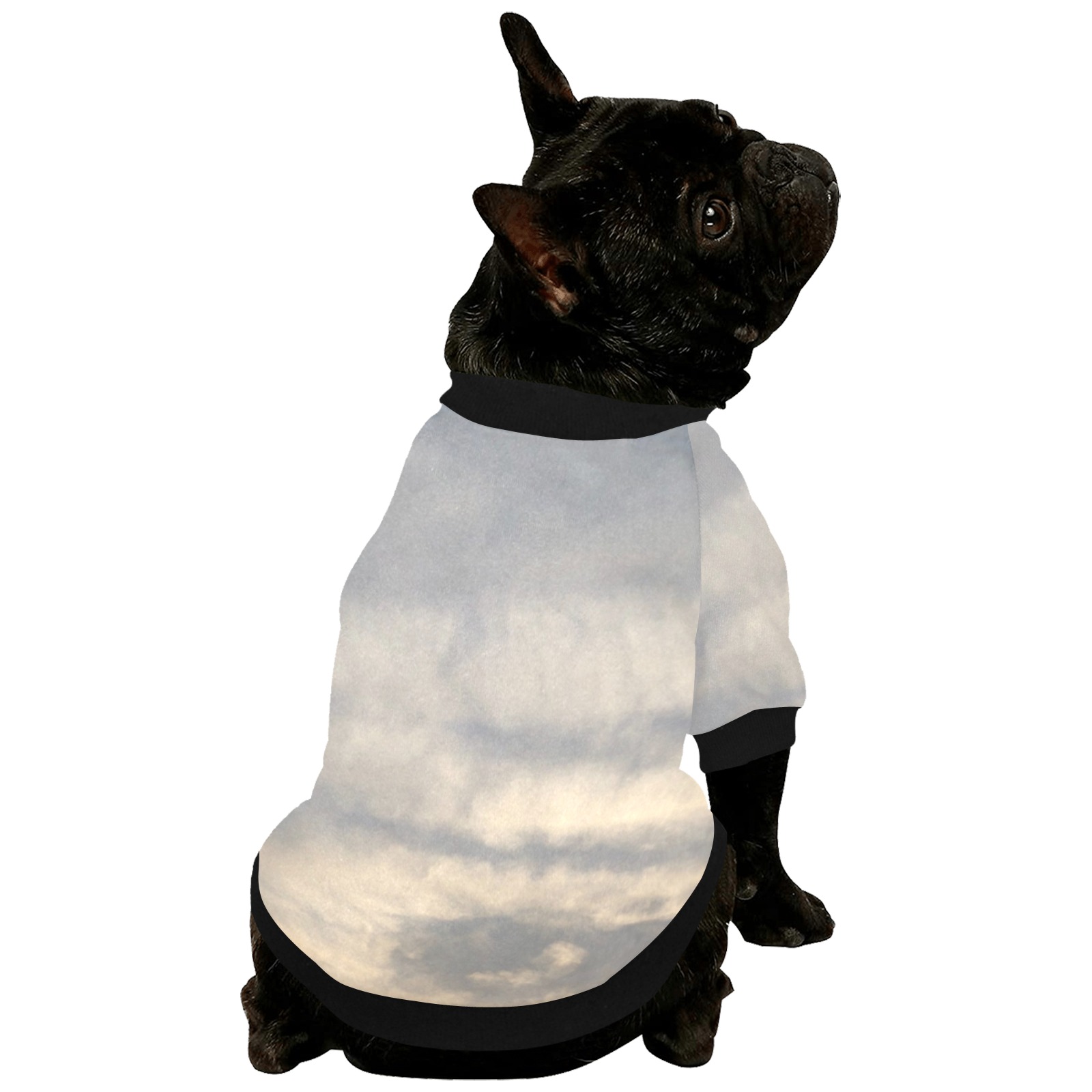Rippled Cloud Collection Pet Dog Round Neck Shirt