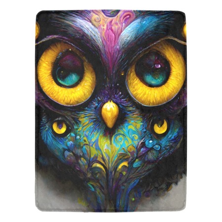Colorful Owl Blanket 60x80