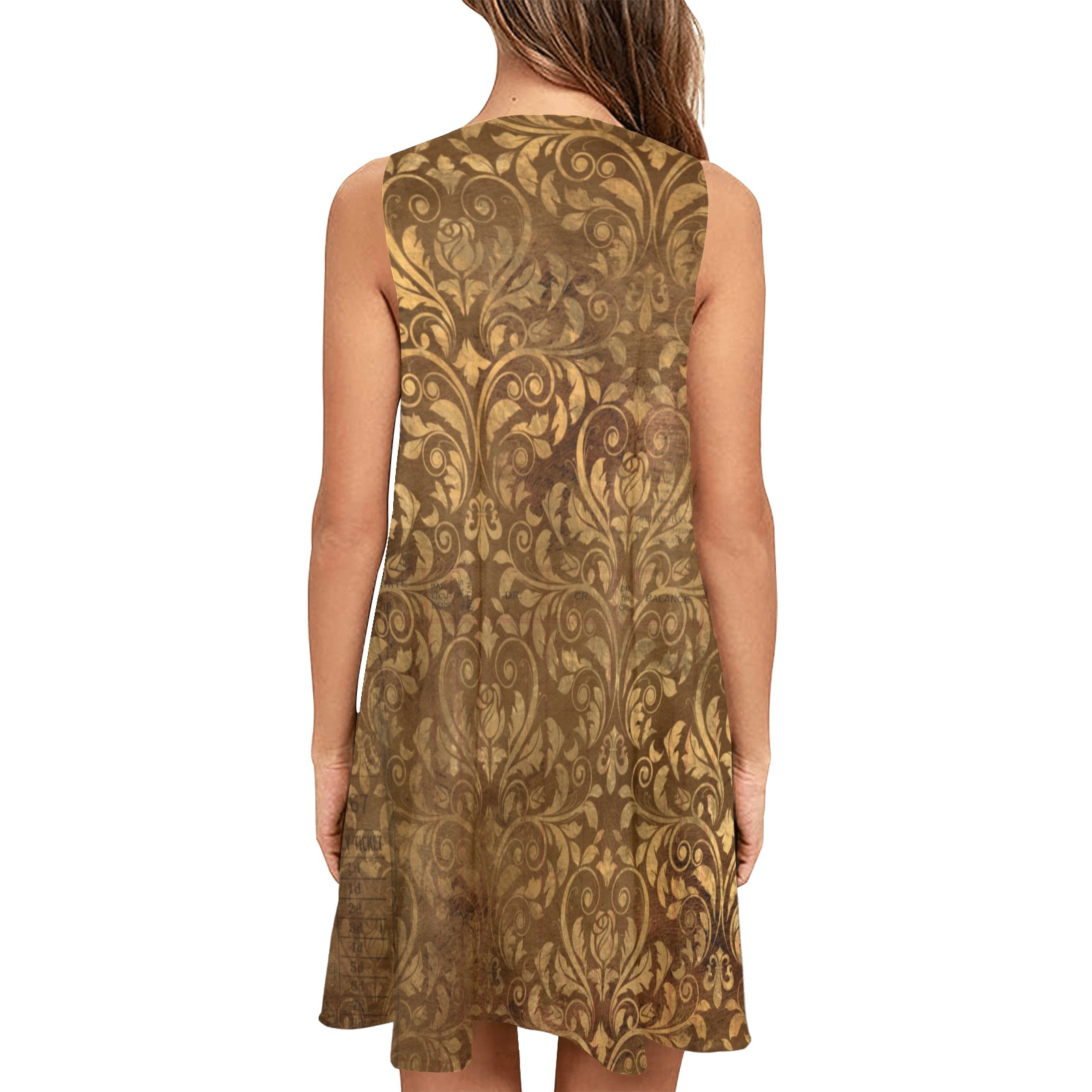 Esmonbijou Sleeveless A-Line Pocket Dress (Model D57)