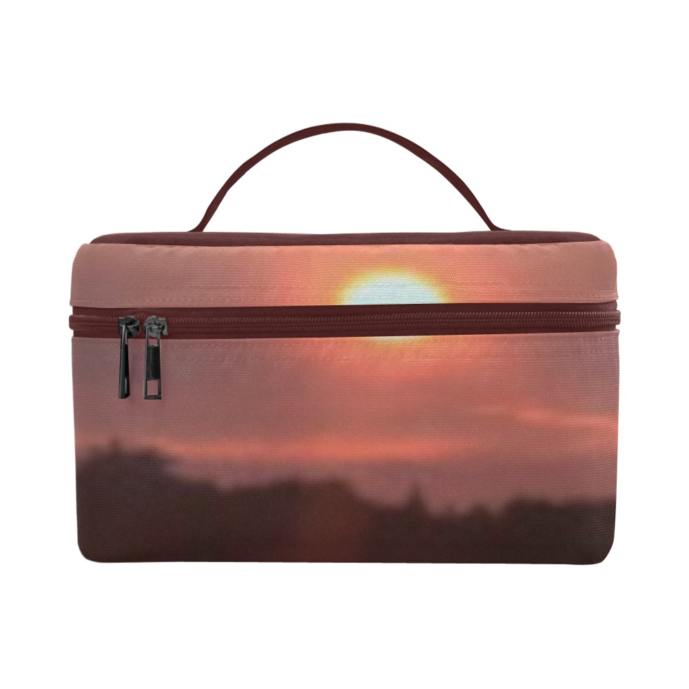Glazed Sunset Collection Cosmetic Bag/Large (Model 1658)