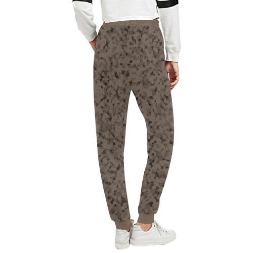 Earth Brown Unisex All Over Print Sweatpants (Model L11)