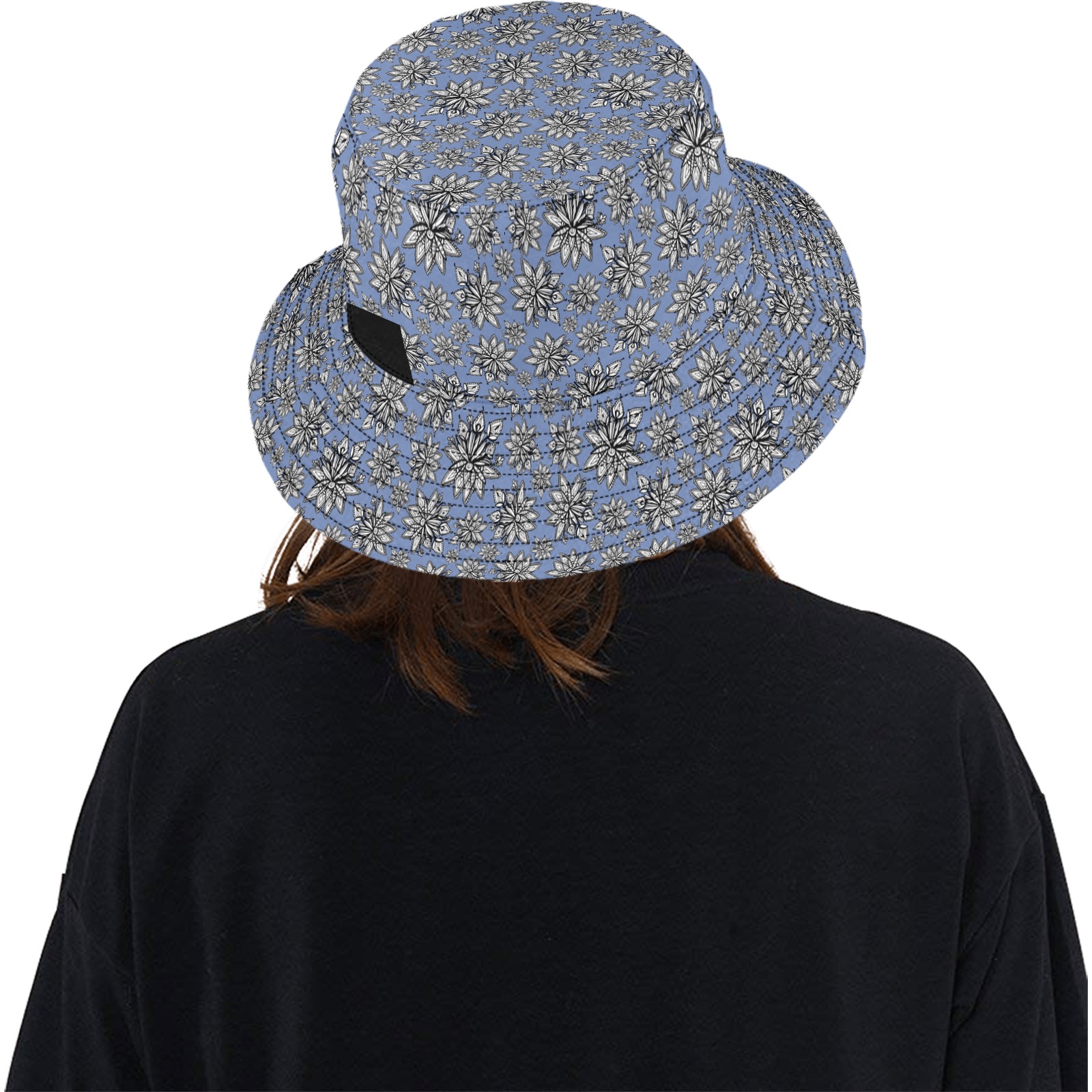 Creekside Floret - blue Unisex Summer Bucket Hat