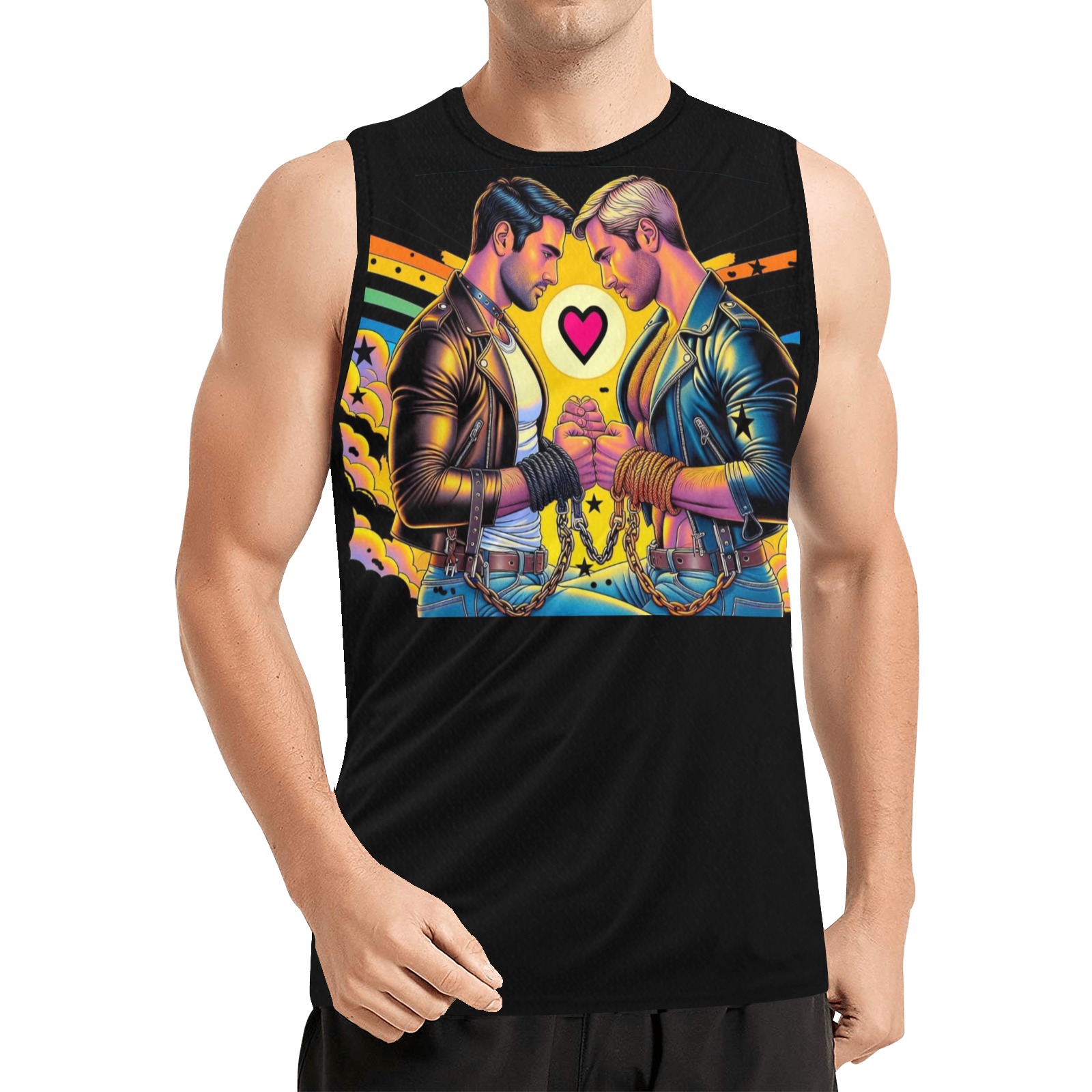 Safe Love by Fetshworld All Over Print Basketball Jersey