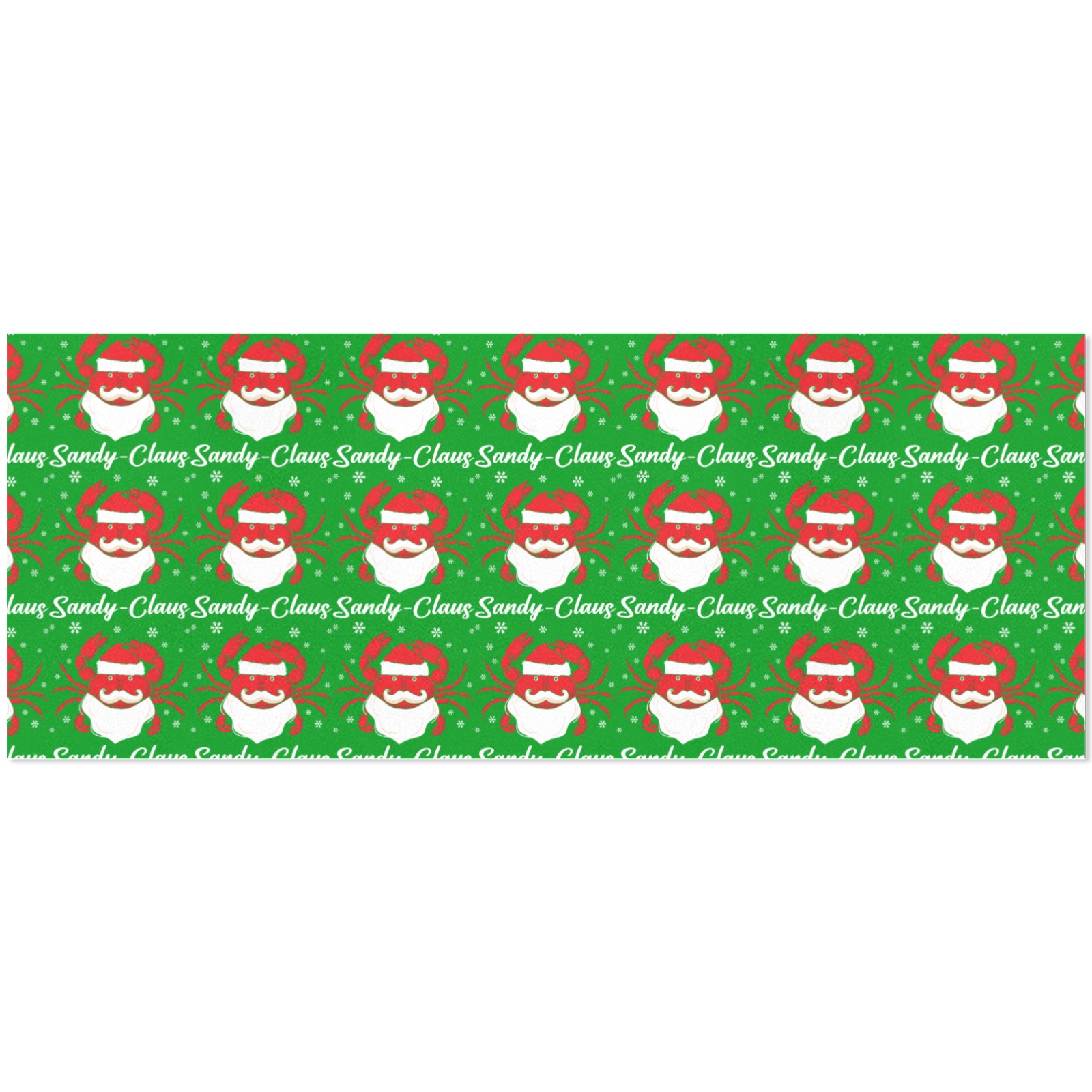 Sandy Claus Crab (G) Gift Wrapping Paper 58"x 23" (4 Rolls)