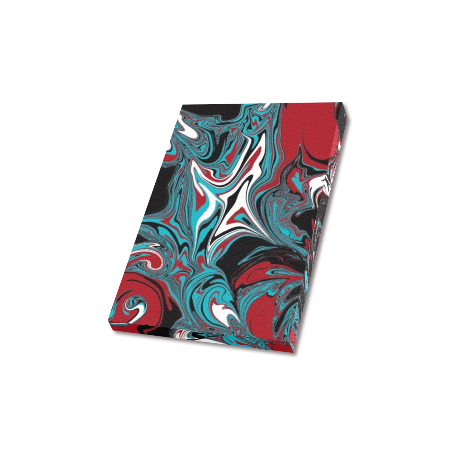 Dark Wave of Colors Upgraded Canvas Print 5"x7"