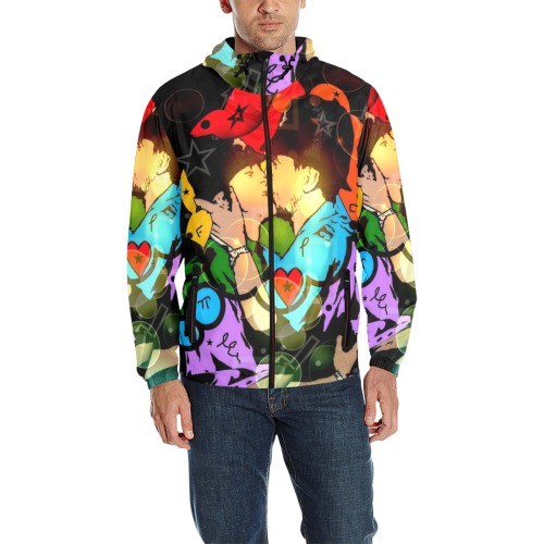 Gay Police by Nico Bielow All Over Print Quilted Windbreaker for Men (Model H35)