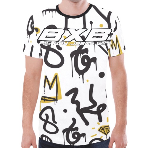 BxB Graff Tee New All Over Print T-shirt for Men (Model T45)