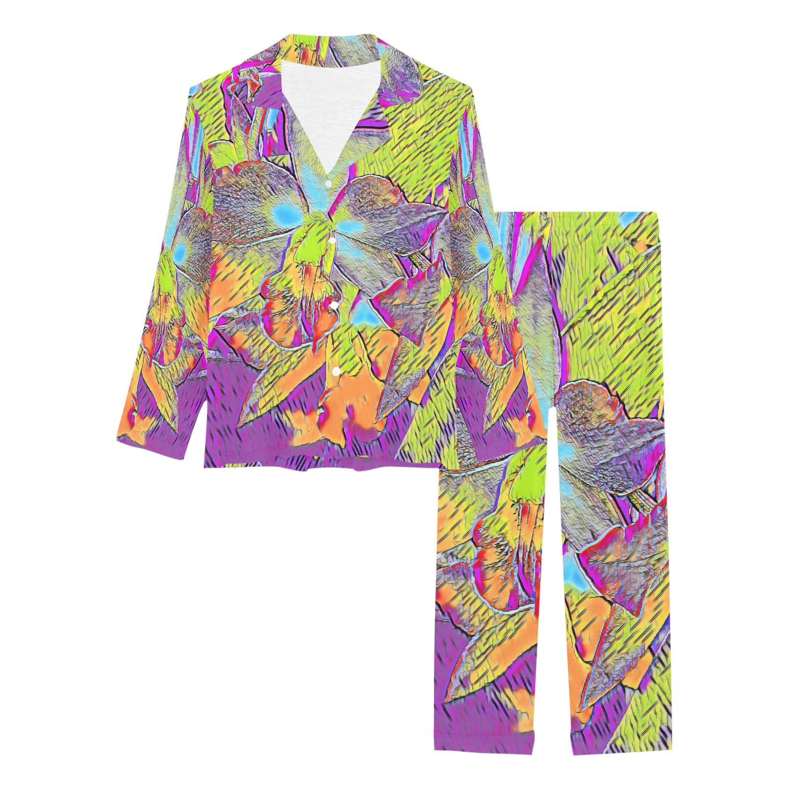 ever changing 2b2a Women's Long Pajama Set