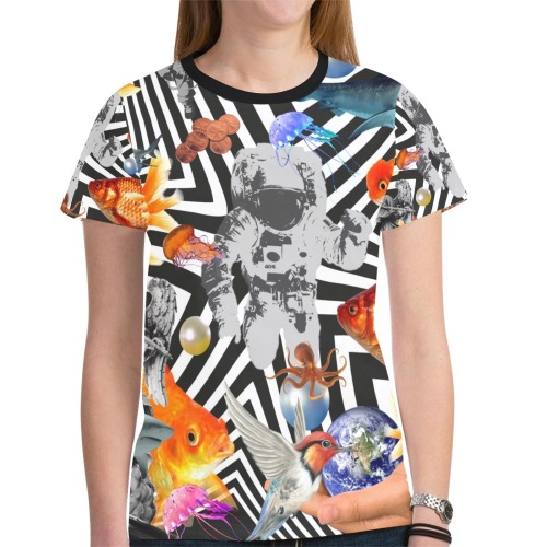 POINT OF ENTRY 2 New All Over Print T-shirt for Women (Model T45)