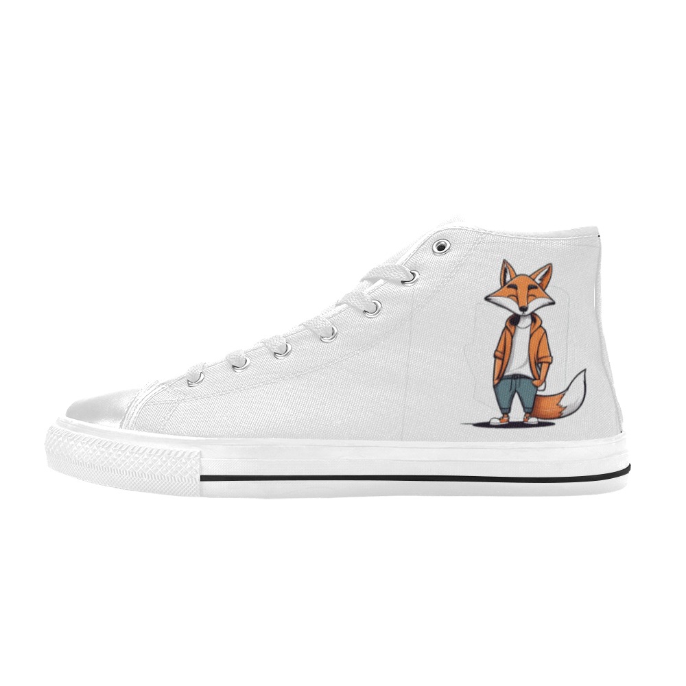 Vulpine Sneakers Women's Classic High Top Canvas Shoes (Model 017)
