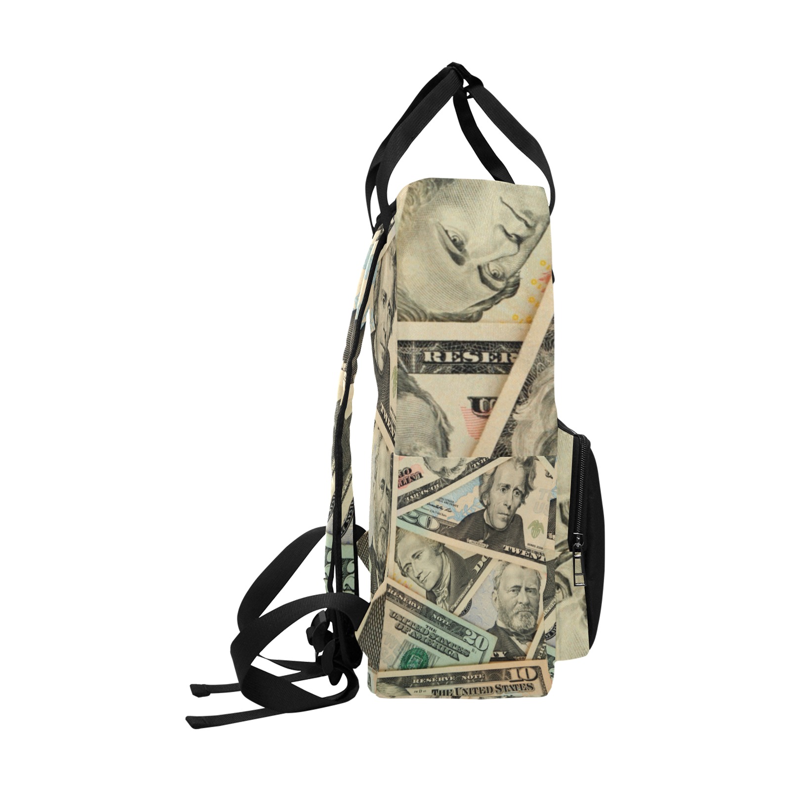 US PAPER CURRENCY Twin Handle Backpack (Model 1732)